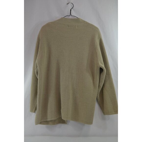 Woodward's Collection Cardigan Sweater Womens Large Vtg Loose Fit 90s Beige - Picture 7 of 11